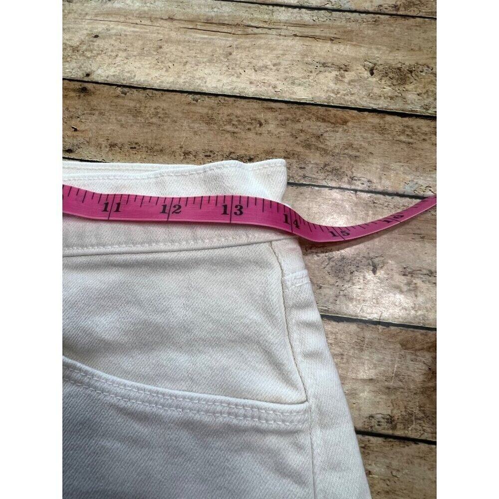 L'Agence Cream Audrey Shorts 25 Mid Rise Vintage White - Picture 9 of 13
